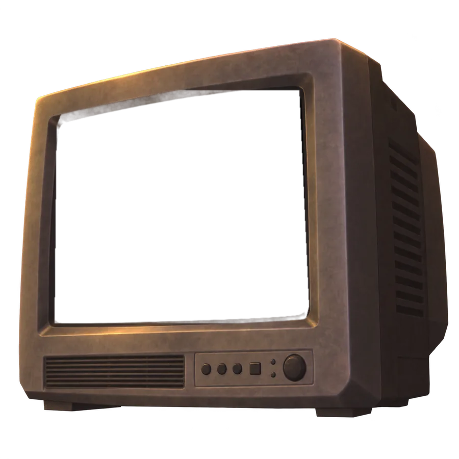 Old CRT television